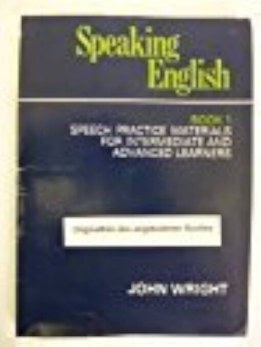 Speaking English.