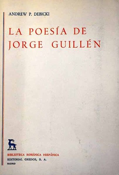 La Poesía de Jorge Guillén /