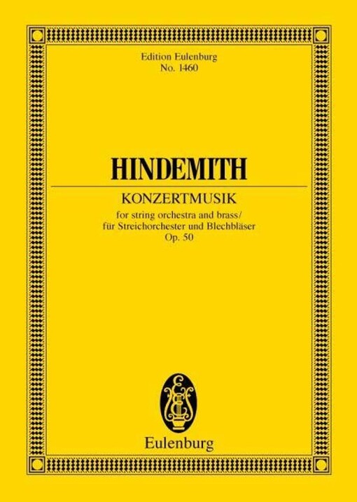 Konzertmusikfor string orchestra and brass, op. 50