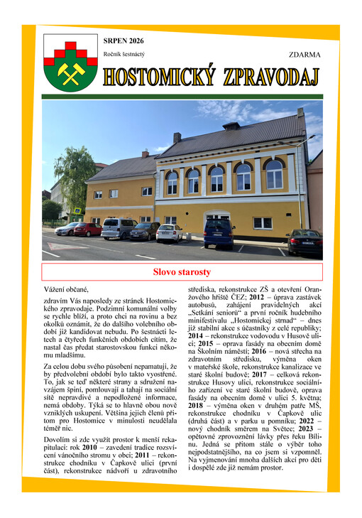 Hostomický zpravodaj