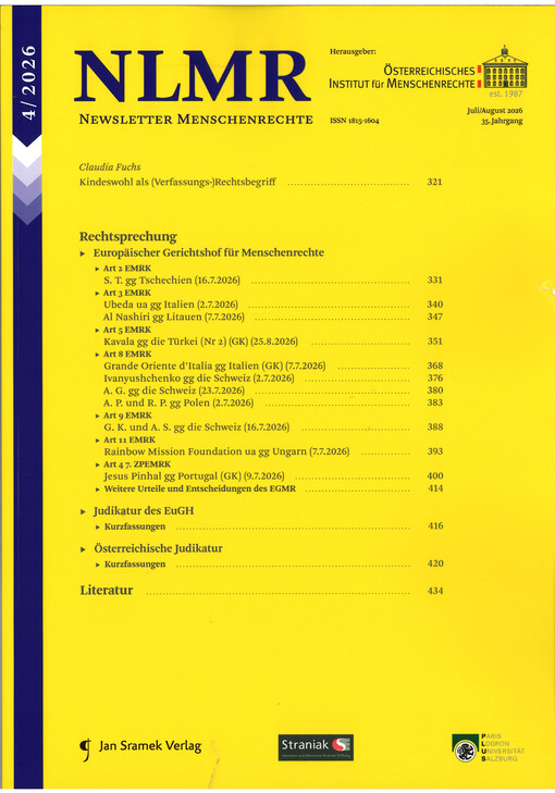 Newsletter Menschenrechte