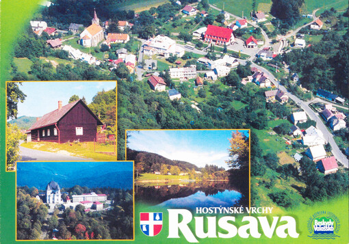 Rusava - Hostýnské vrchy : valašská dřevěnice : poutní místo sv. Hostýn : Přehrada, areál Spofort Rusava