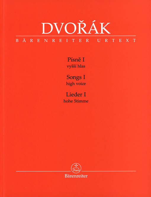 Písně I : vyšší hlas = Songs I : high voice = Lieder I : hohe Stimme : Urtext