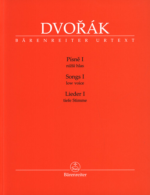 Písně I : nižší hlas = Songs I : low voice = Lieder I : tiefe Stimme : Urtext