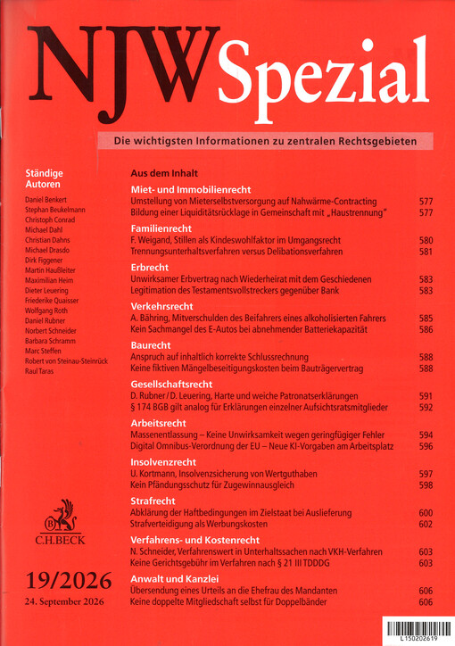 NJW Spezial