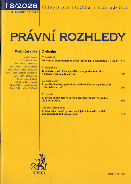 Právní rozhledy : časopis pro všechna právní odvětví