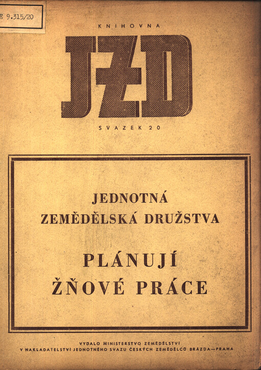 Jednotná zemědělská družstva plánují žňové práce