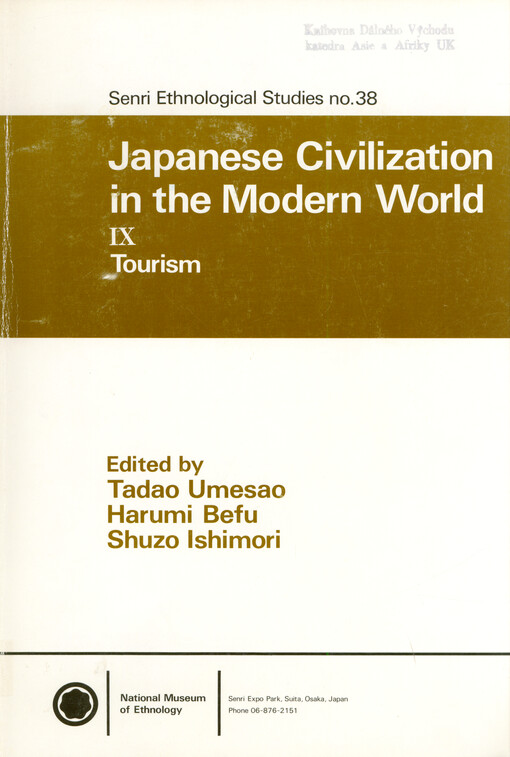 Japanese civilization in the modern world. IX, Tourism