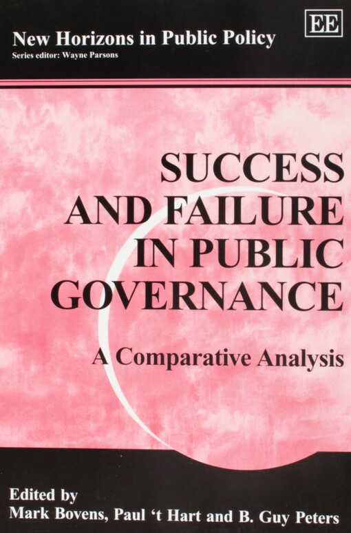 Success and failure in public governance :a comparative analysis