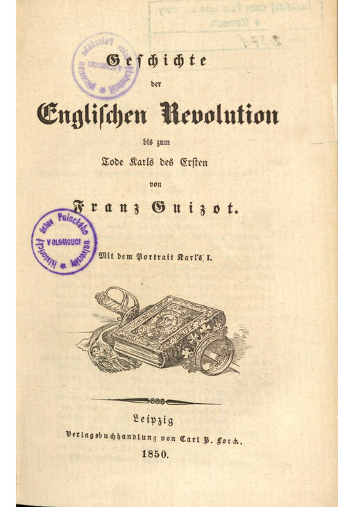 Geschichte der Englischen Revolution bis zum Tode Karls des Ersten