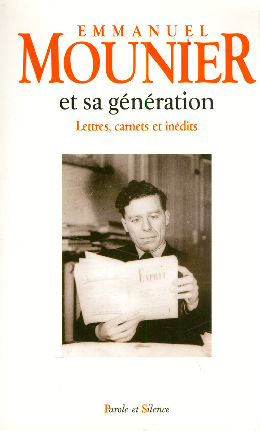Mounier et sa génération