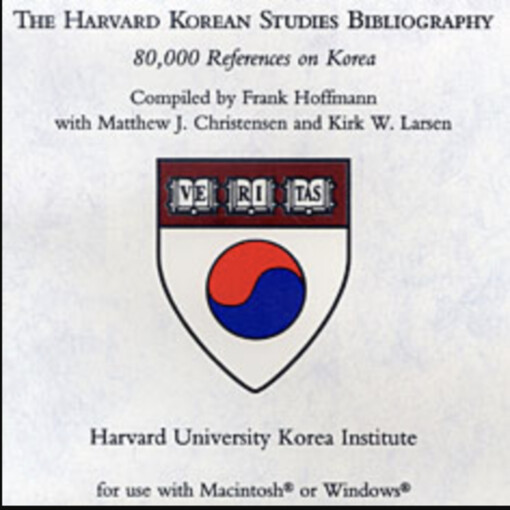 The Harvard Korean studies bibliography80.000 references on Korea