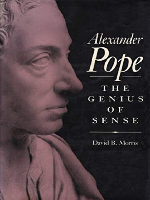 Alexander Pope :the genius of sense
