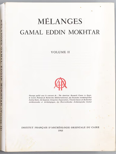 Mélanges Gamal eddin Mokhtar.Vol. 2