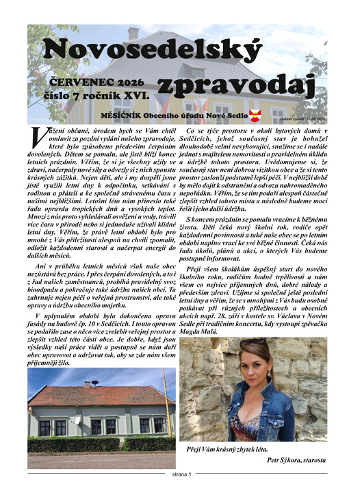 Novosedelský zpravodaj