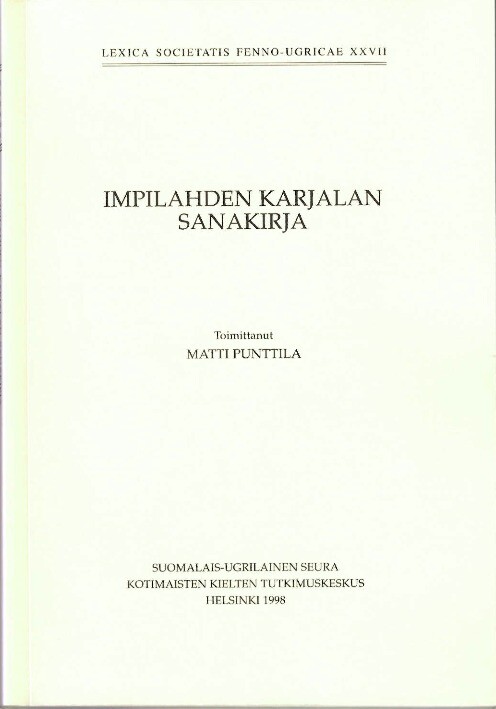 Impilahden karjalan sanakirja