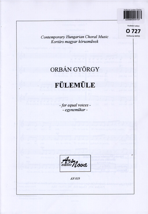 Fülemüle : for equal voices