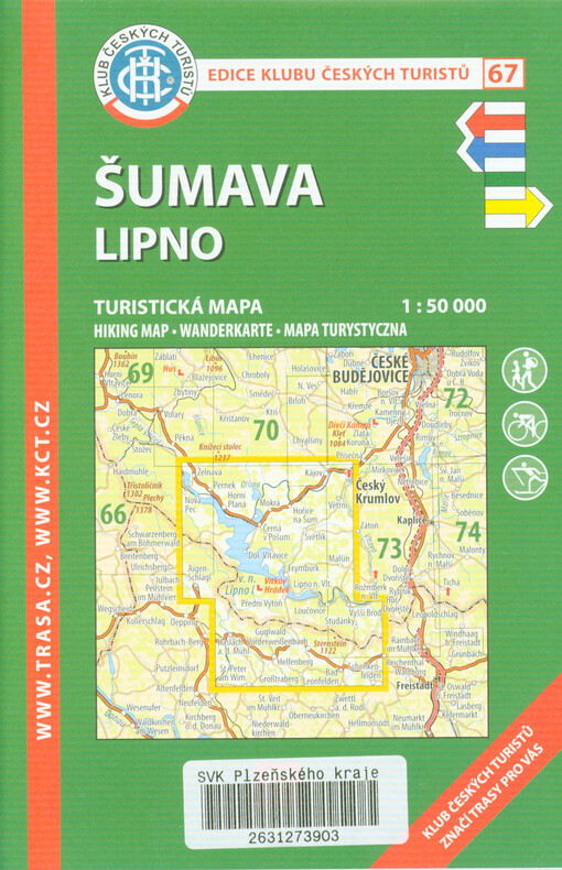 Šumava : Lipno : turistická mapa = hiking map = Wanderkarte = mapa turystyczna
