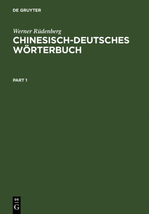 Chinesisch-deutsches Wörterbuch