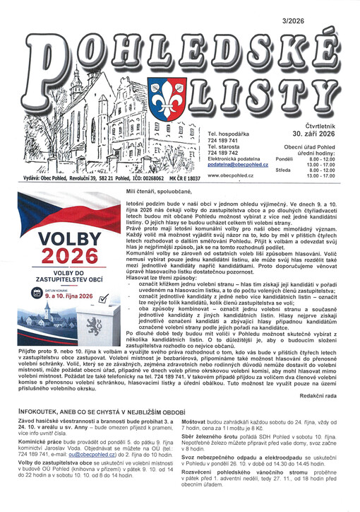 Pohledské listy : čtvrtletník