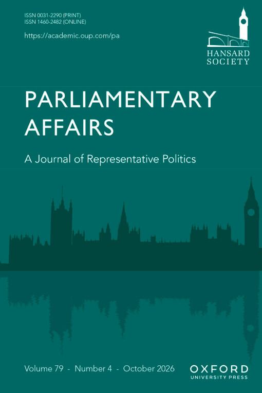 Parliamentary affairs : a journal of representative politics