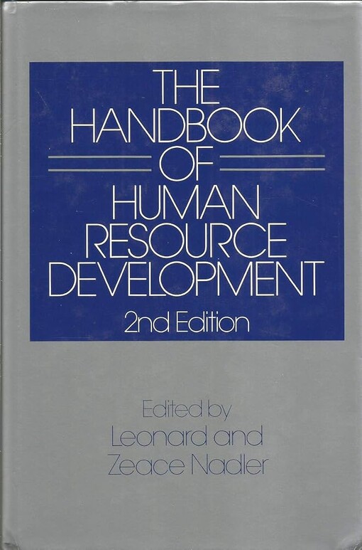 The Handbook of Human Resource Development