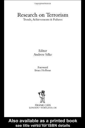 Research on Terrorism: Trends, Achievements and Failures (Political Violence)