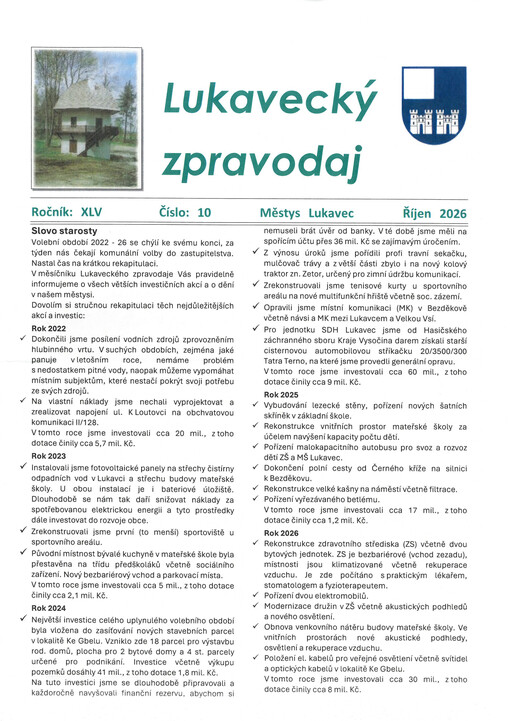 Lukavecký zpravodaj