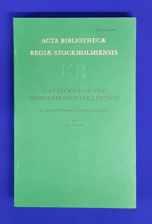Catalogue of the Nordenskiöld Collection of Japanese books in the Royal Library