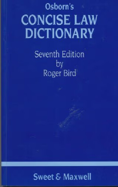 Osborn's concise law dictionary