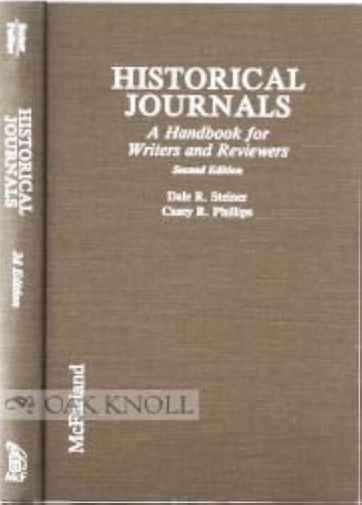 Historical journals :a handbook for writers and reviewers