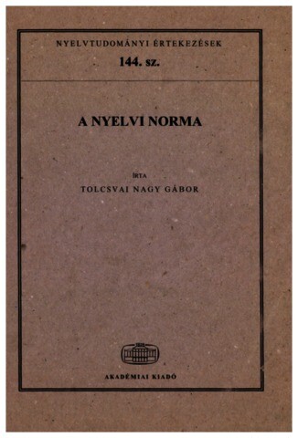 A nyelvi norma