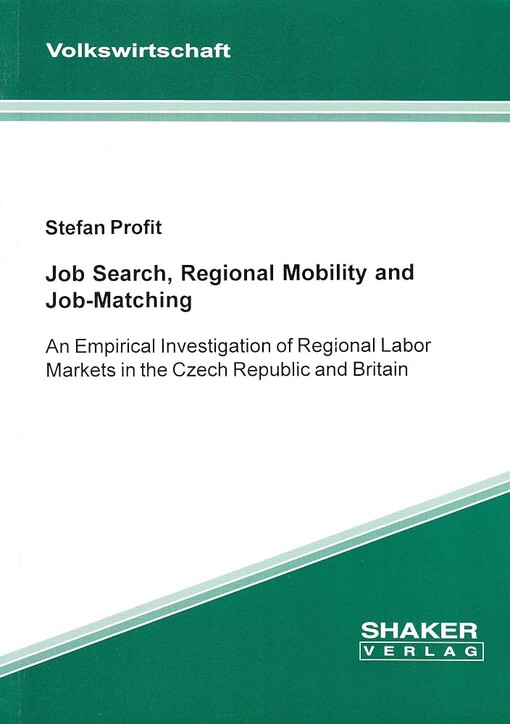Job search, regional mobility and job matching :