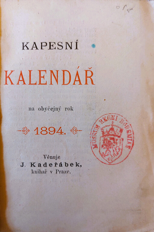 Kapesní kalendář