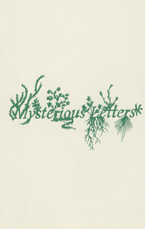 Mysterious letters : language, science, and the Voynich manuscript