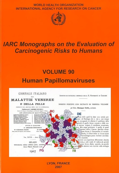 Human papillomaviruses :IARC Working Group on the Evaluation of Carcinogenic Risk to Humans : Lyon, 15.-22. Feb. 2005