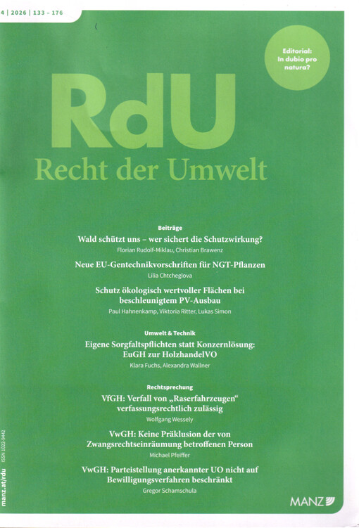 Recht der Umwelt