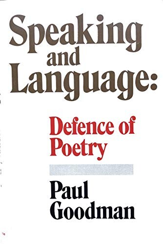 Speaking and language :defence of poetry