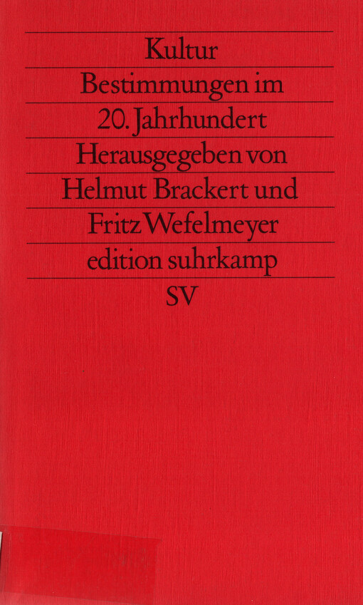 Kultur Bestimmungen im 20. Jahrhundret