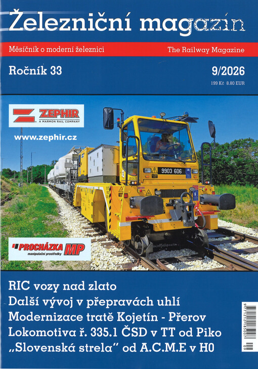 Železniční magazín : měsíčník o skutečné a modelové železnici