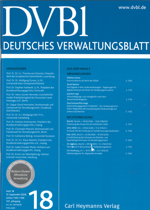 Deutsches Verwaltungsblatt