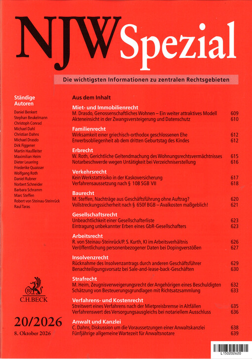 NJW Spezial