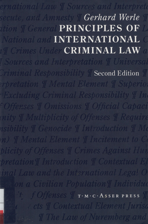 Principles of international  criminal law
