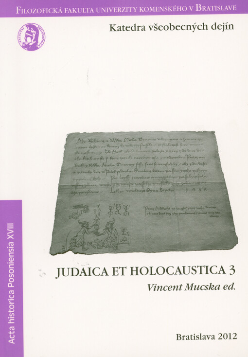 Judaica et holocaustica 3