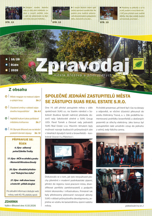 Zpravodaj města Březová a přidružených obcí