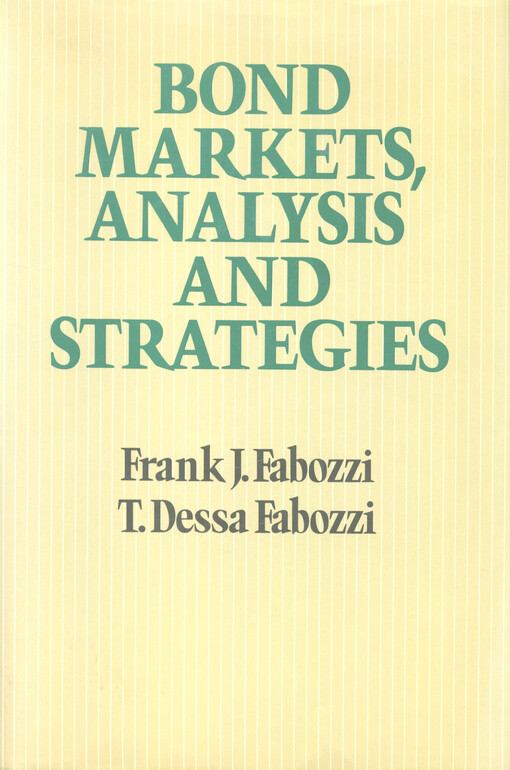 Bond markets, analysis and strategies