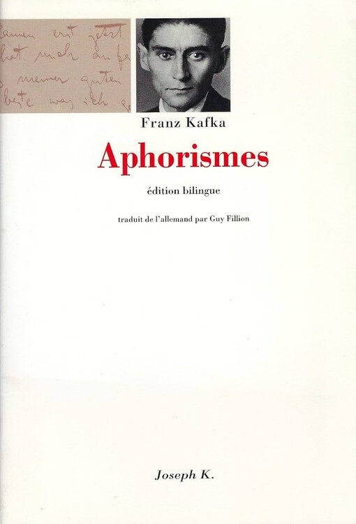 Aphorismes :édition bilingue
