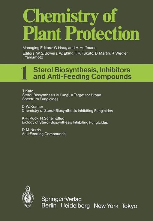 Sterol biosynthesis inhibitors and anti-feeding compounds