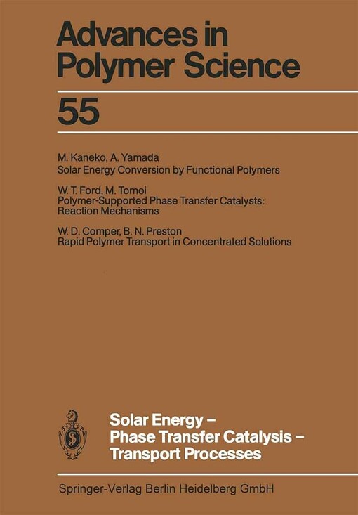 Solar energy - phase transfer catalysis - transport processes