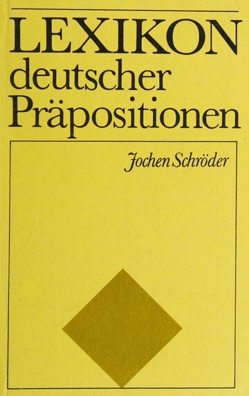 Lexikon deutscher Präpositionen